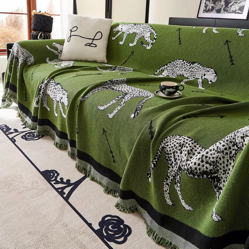 Fierce Elegance: Exotic Animal Print Sofa Protector