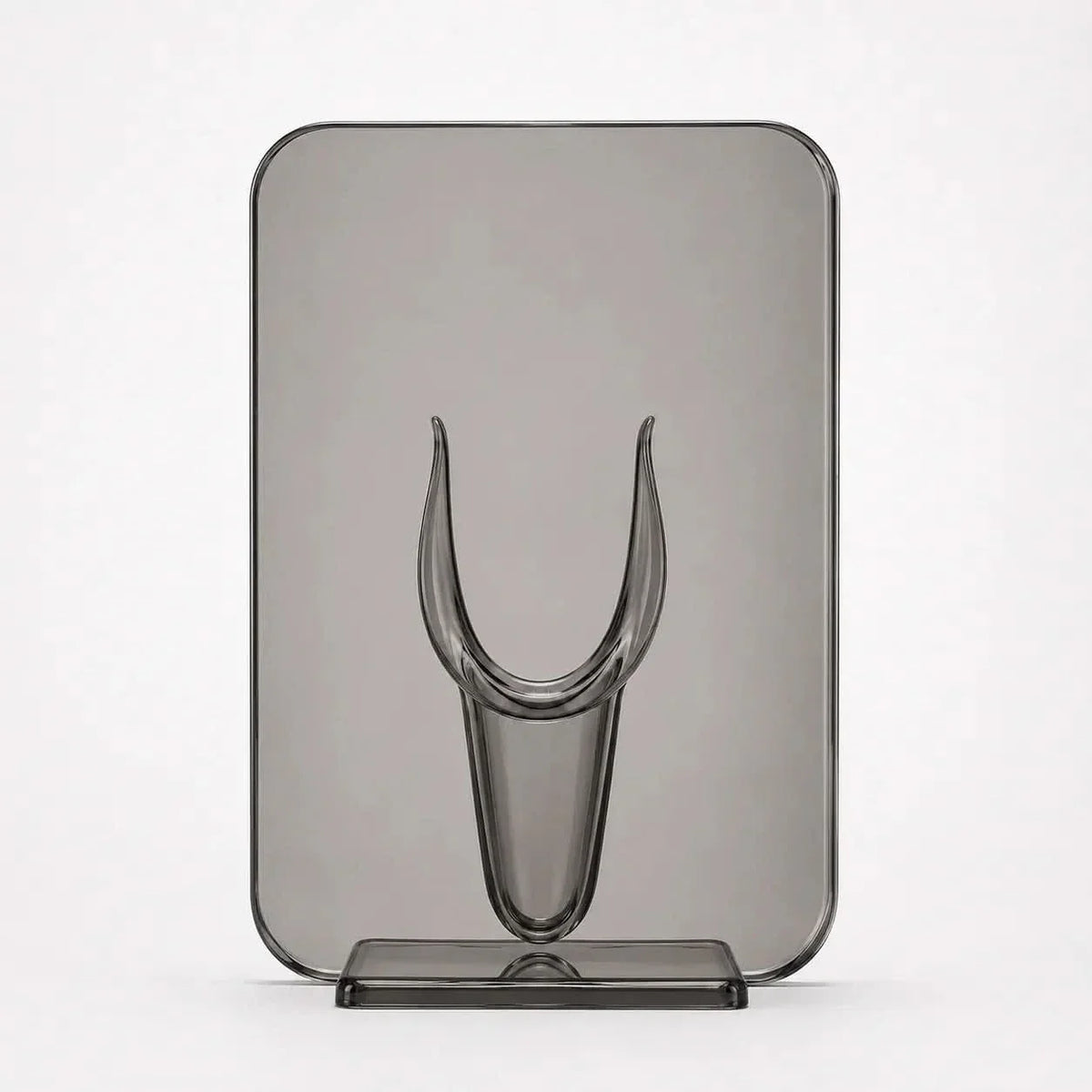 Modern Floral Frame Vase for Stylish Arrangements – Smoke Gray