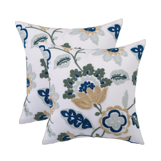 Rustic Blossom Decorative Cushion Cover – Navy Blossom