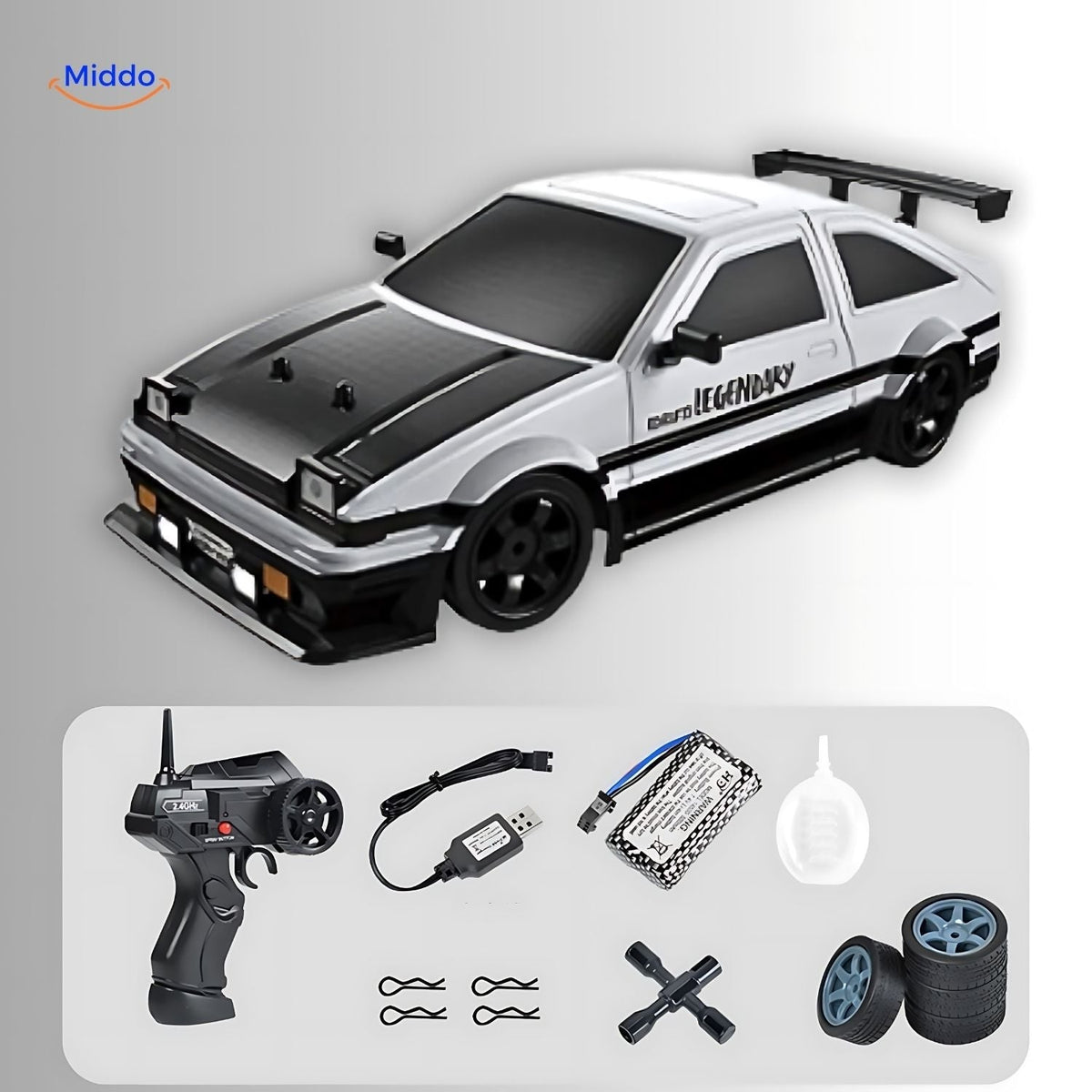 4WD Drift RC Car with Fast Charging Feature and Action-Ready Design