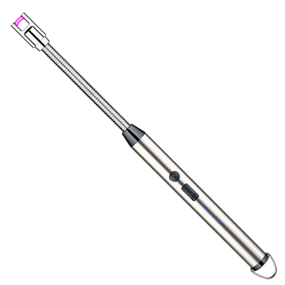 Rechargeable Windproof Kitchen Lighter – Silver