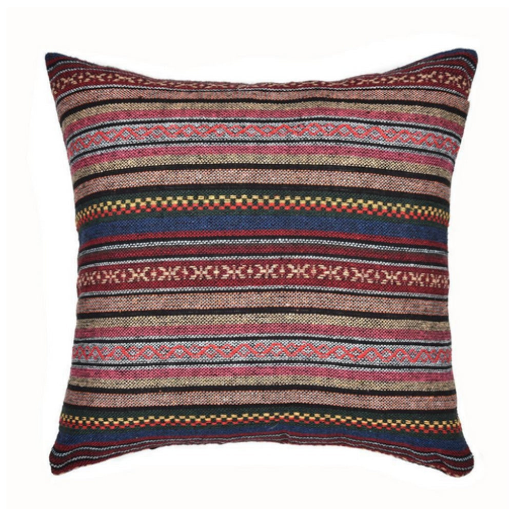 Artistic Geometric Throw Pillow Cover for Home Decor – Rustic Stripe