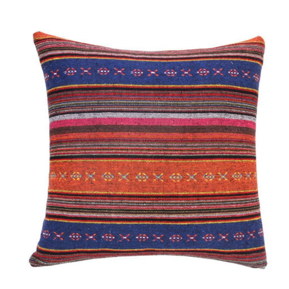 Artistic Geometric Throw Pillow Cover for Home Decor – Sunset Stripe
