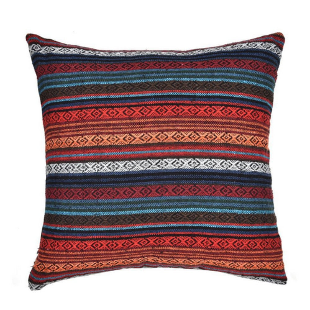 Artistic Geometric Throw Pillow Cover for Home Decor – Sunset Aztec