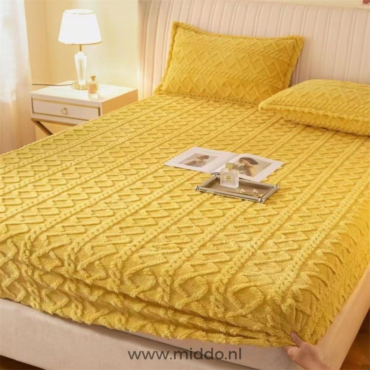 Fleece Sheet Set with Free Pillow Covers - Soft and Comfortable