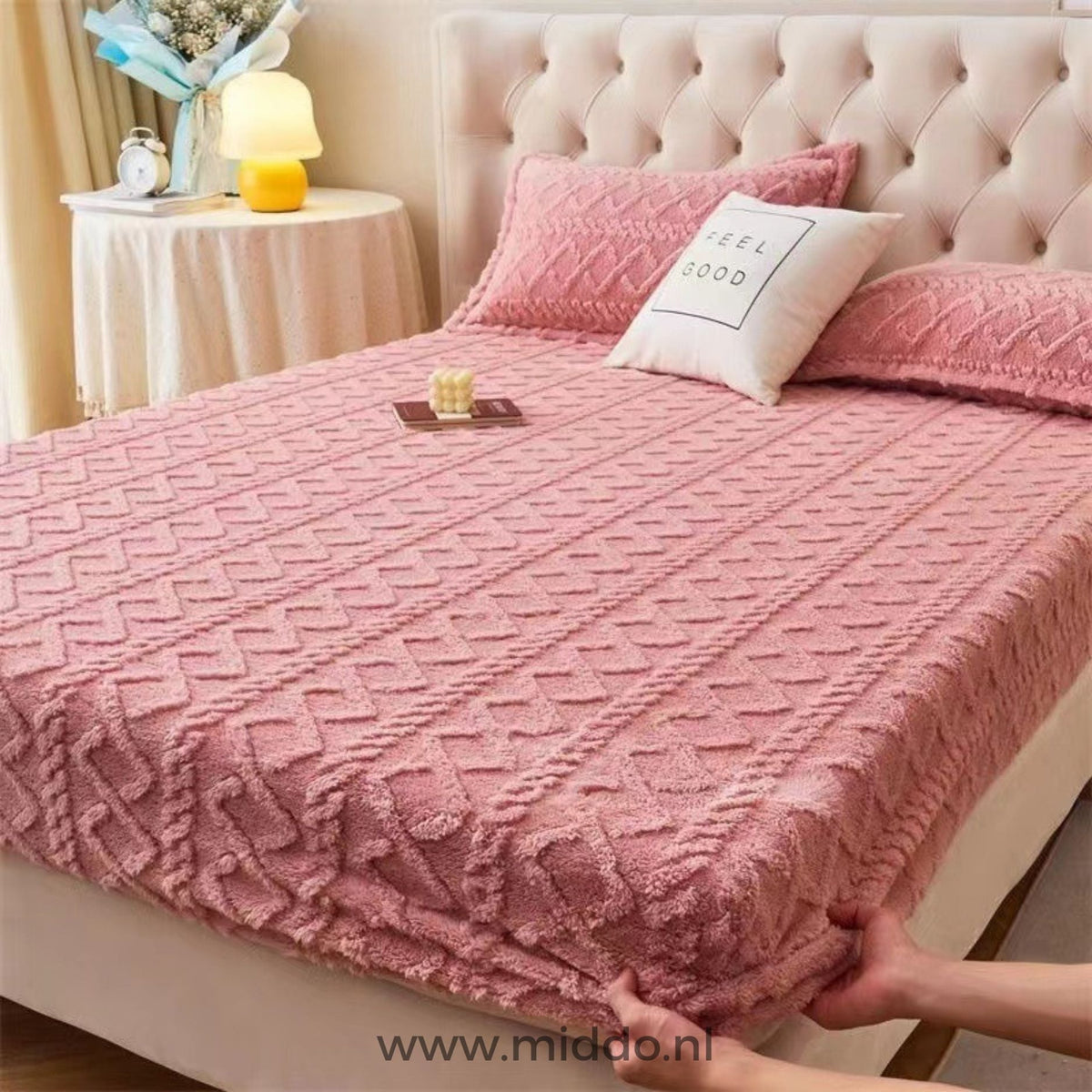Fleece Sheet Set with Free Pillow Covers - Soft and Comfortable