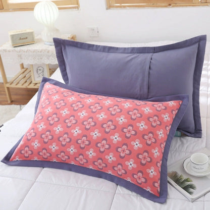 Charming Floral Design Cotton Pillowcases – Berry Petal