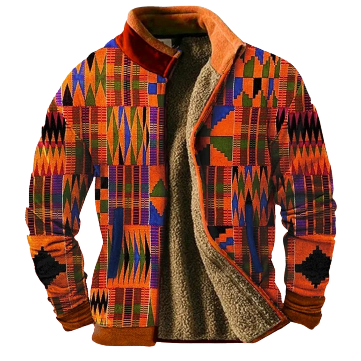 Printed Vest Cardigan for Casual Fashion Style – Orange