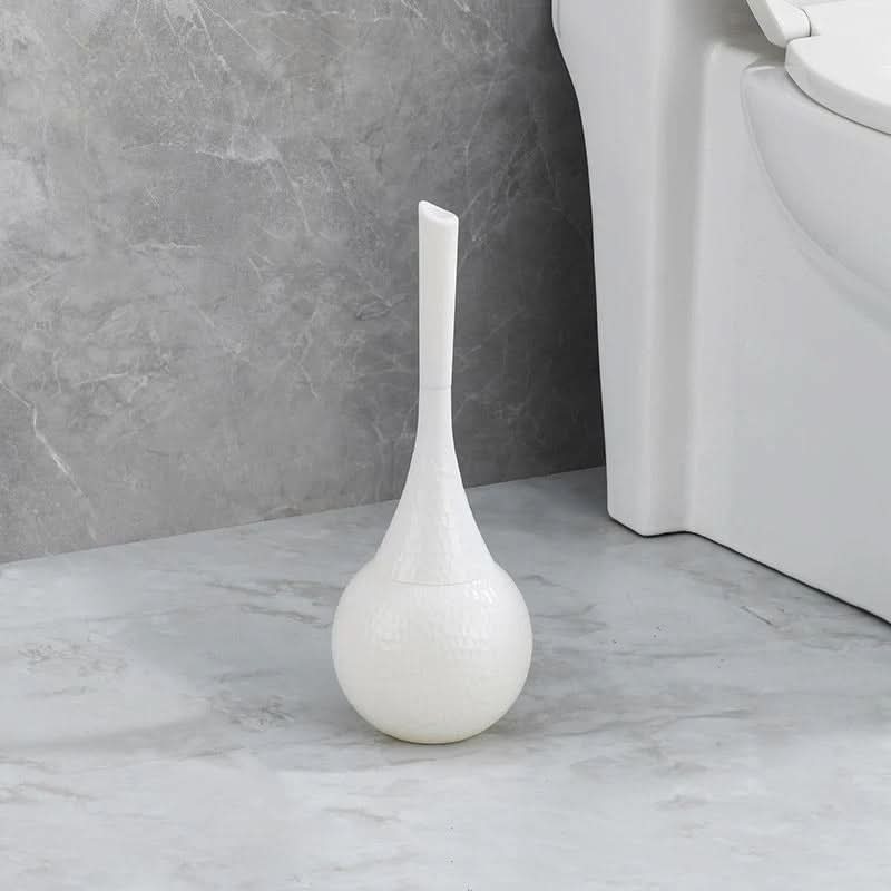 Stylish Gold Toilet Brush for Hygiene and Luxury in the Bathroom – White