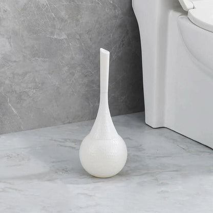 Stylish Gold Toilet Brush for Hygiene and Luxury in the Bathroom – White