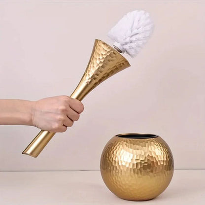 Stylish Gold Toilet Brush for Hygiene and Luxury in the Bathroom