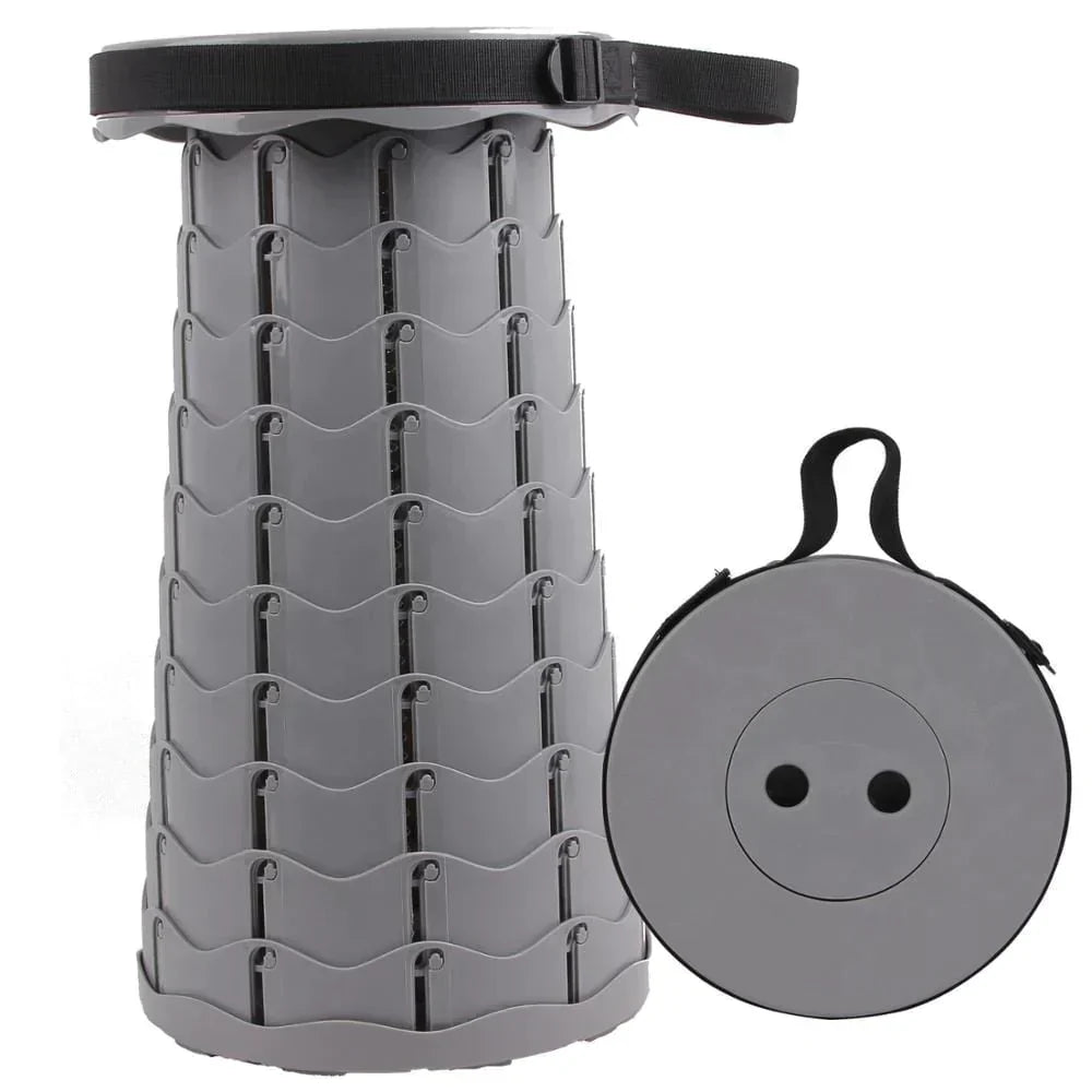Foldable Compact Stool - Practical and Stylish Design – Gray