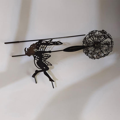 Outdoor Garden Sculpture of Fairies and Dandelions Dancing Together – BK Wave