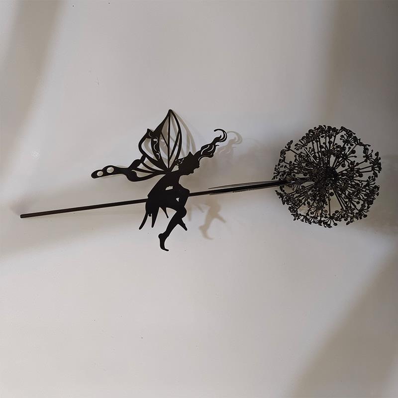 Outdoor Garden Sculpture of Fairies and Dandelions Dancing Together – BK Thinking