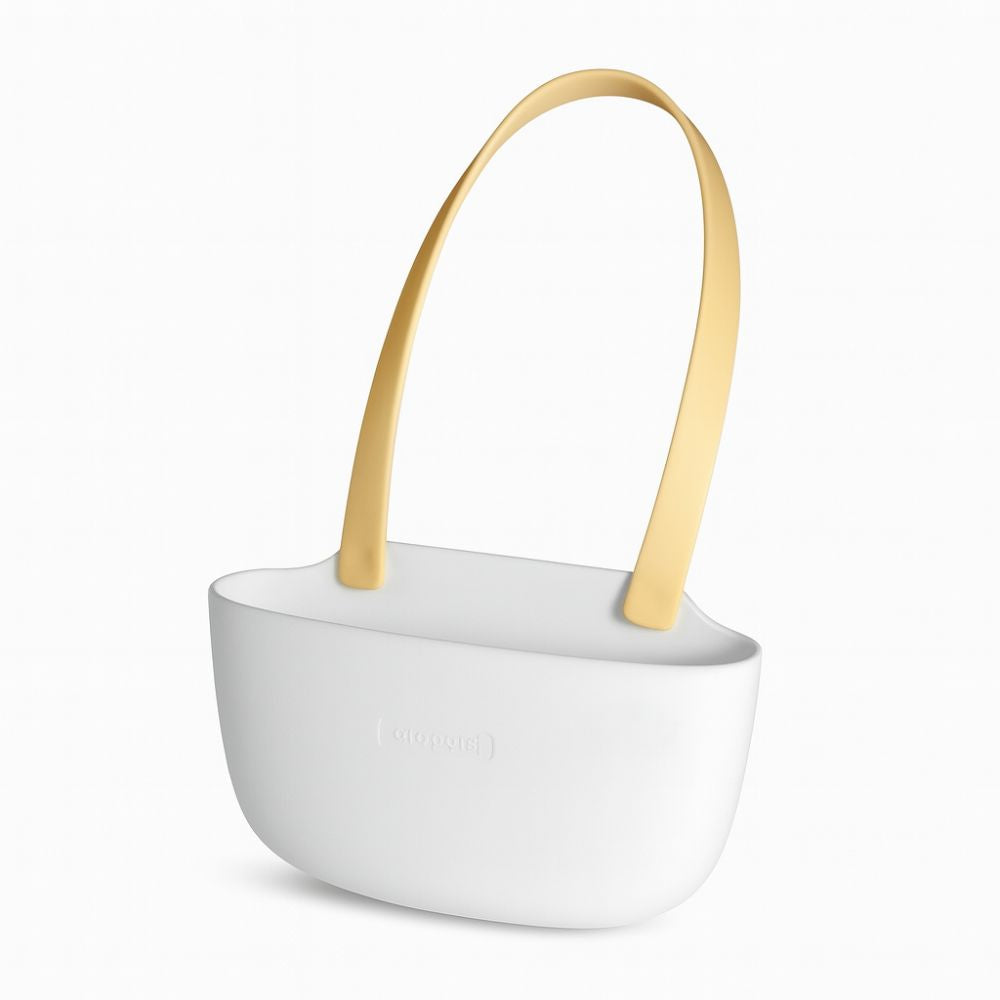 Over-Sink Drying Rack – Silicone Dish Drainage Solution – Sunbeam White