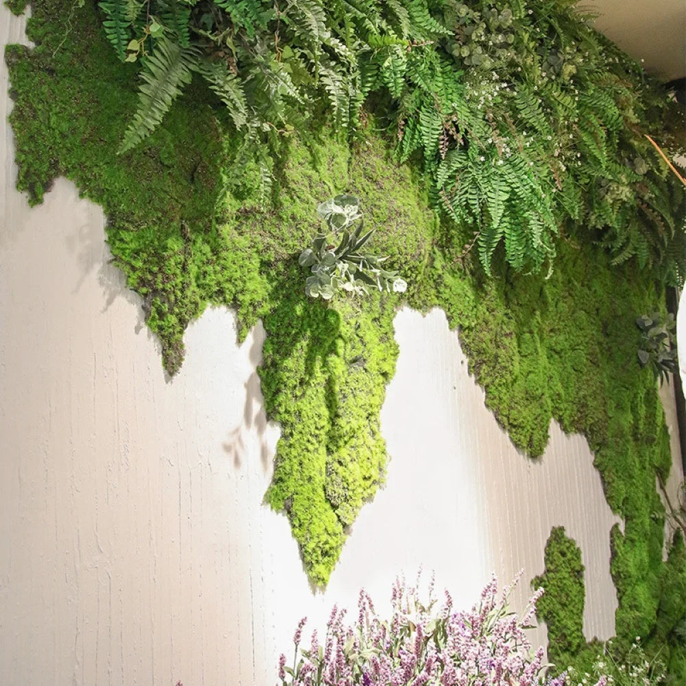 Simulation Artificial Turf Mat with Moss Grass Design