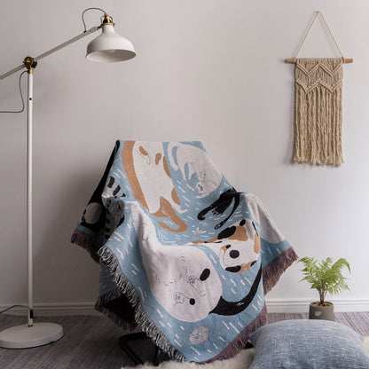 Vintage Style Pumpkin Sofa Throw Blanket Cover – 2