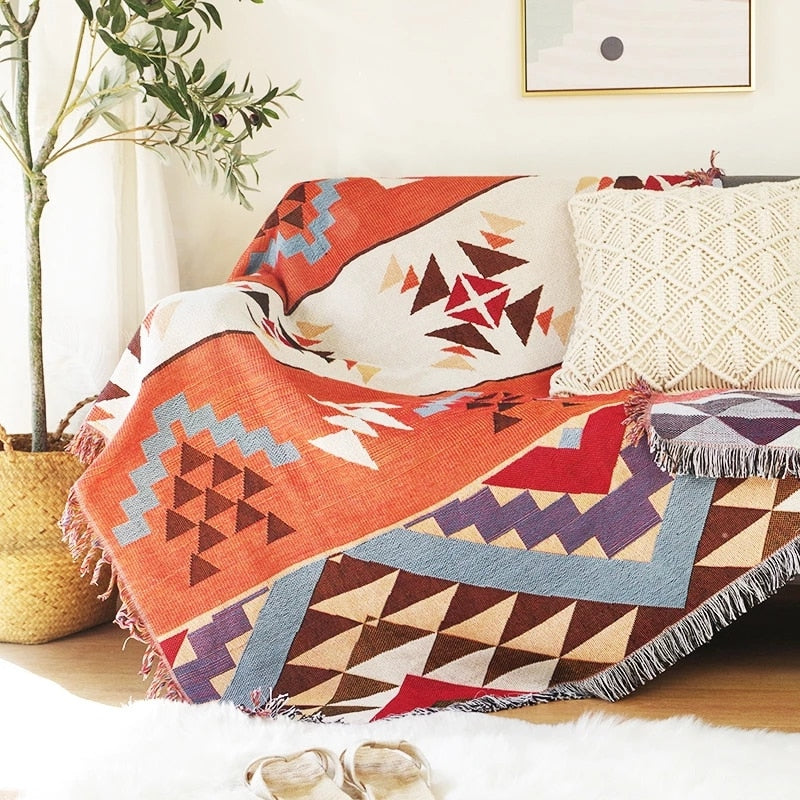 Vintage Style Pumpkin Sofa Throw Blanket Cover – 4