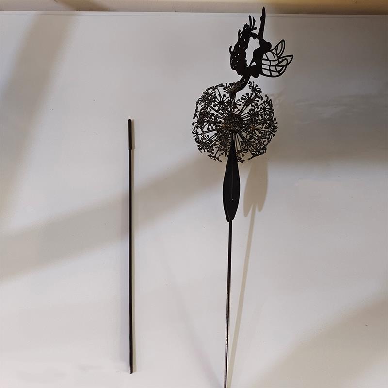 Outdoor Garden Sculpture of Fairies and Dandelions Dancing Together – BK Pick Flower