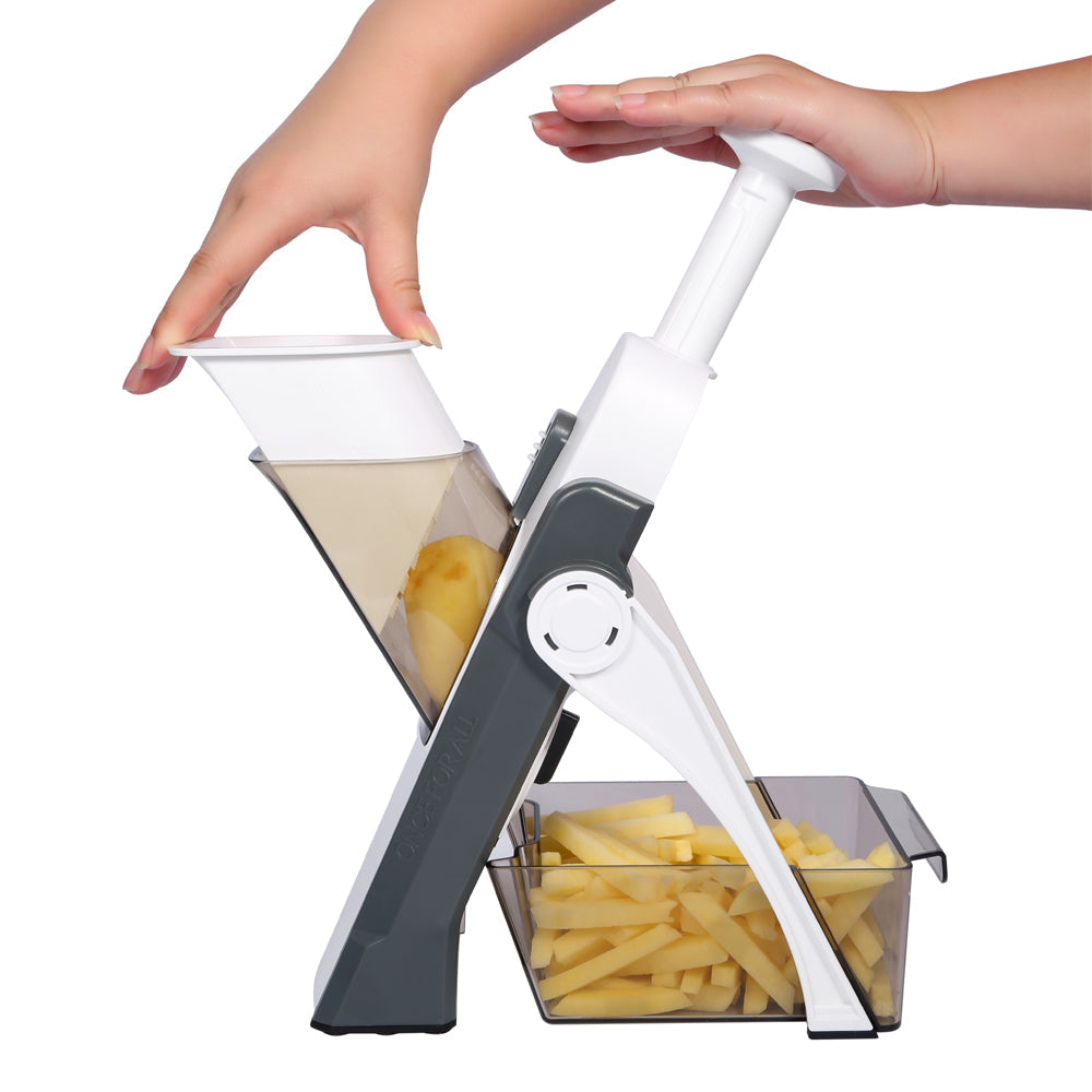 Safest Mandoline Slicer for All Uses – Gray