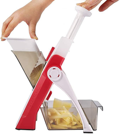 Safest Mandoline Slicer for All Uses – Red