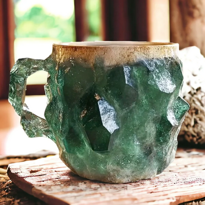 Handcrafted Elegant Sten Cup – Green