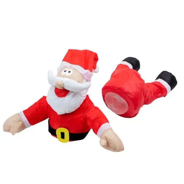 Sound-Activated Moving Decoration - Christmas Window Figure of Santa