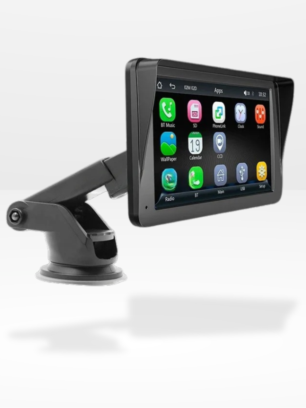 7-Inch Wireless CarPlay Screen with Backup Camera