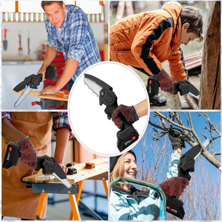 6-Inch Mini Chainsaw – Compact and Efficient Cutting Tool