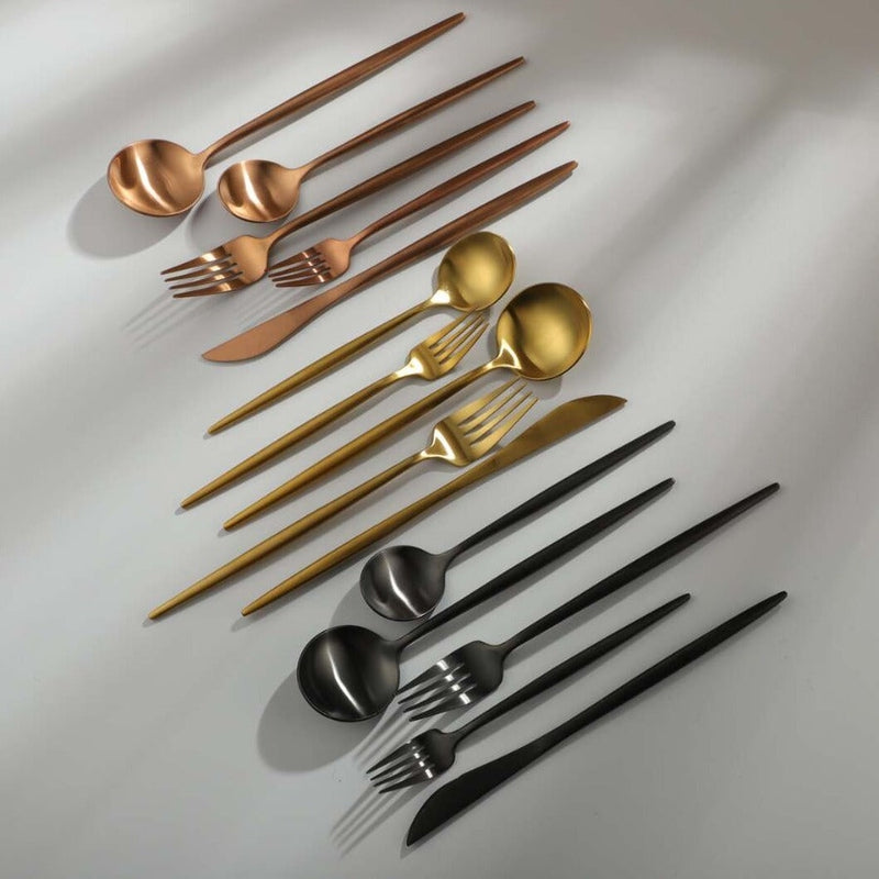 Stainless Steel Cutlery Set – Simple Elegance in Minimalist Style