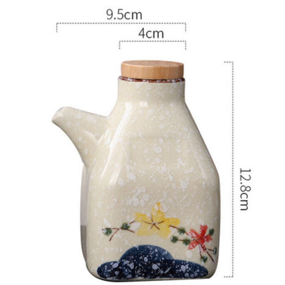 Elegant Ceramic Oil & Sauce Pourer for Your Kitchen – Floral Horizon