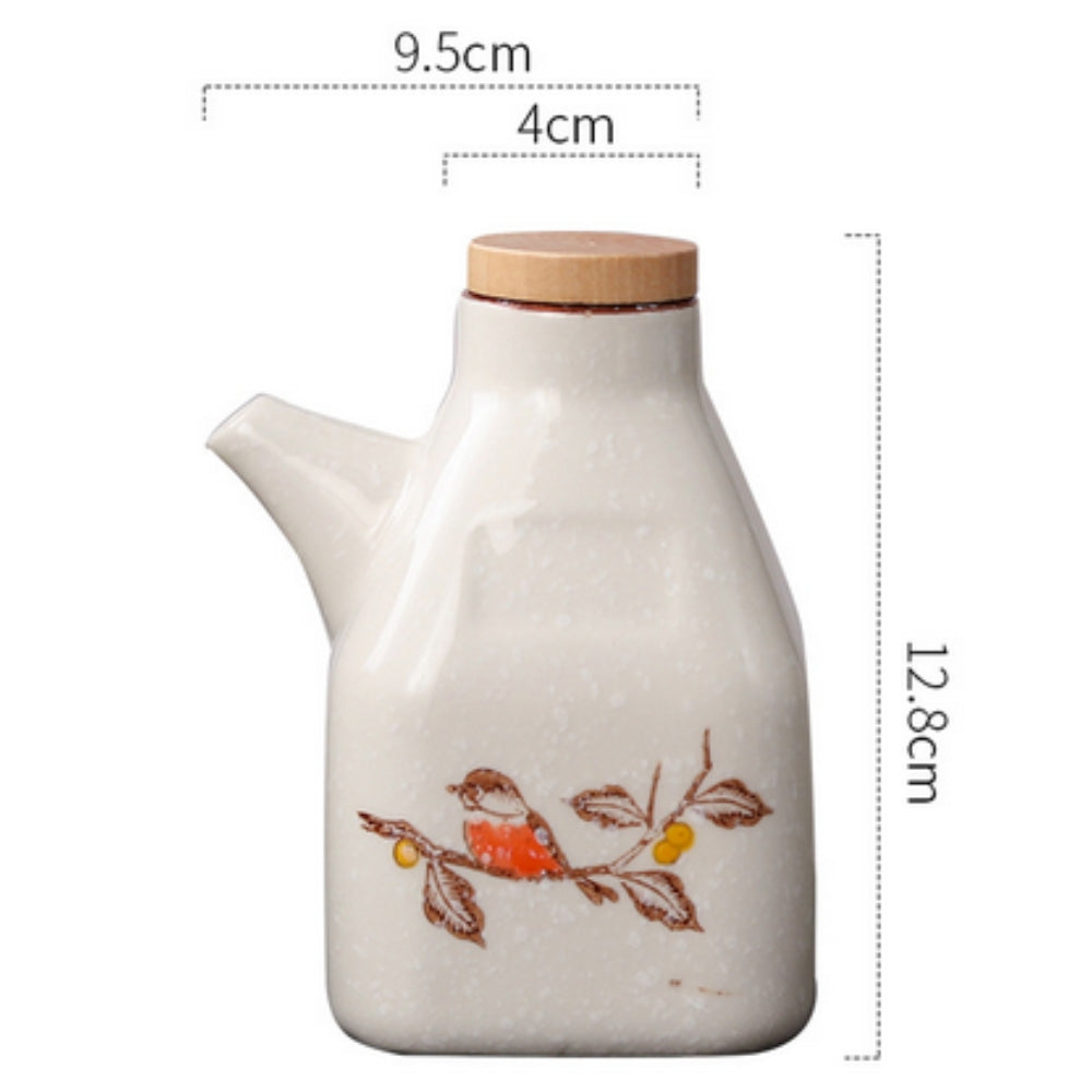 Elegant Ceramic Oil & Sauce Pourer for Your Kitchen – Bird Harmony