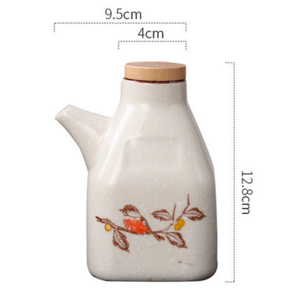 Elegant Ceramic Oil & Sauce Pourer for Your Kitchen – Bird Harmony