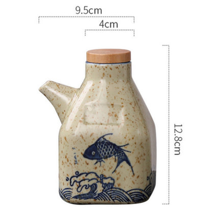 Elegant Ceramic Oil & Sauce Pourer for Your Kitchen – Koi Elegance