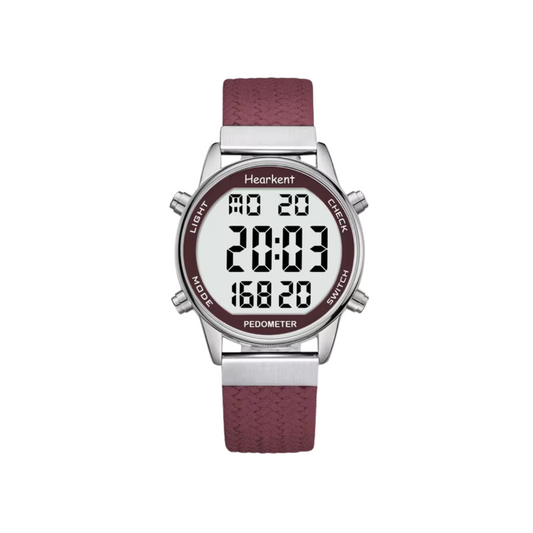 Pedometer Fitness Tracker for Cardio Activities – Red