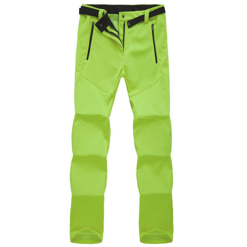 Thick Fleece Women's Outdoor Trousers – Fruit Green