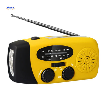 Multi-Function Solar Lamp | Flashlight, Reading Light, Compass & Solar Rechargeable for Adventures