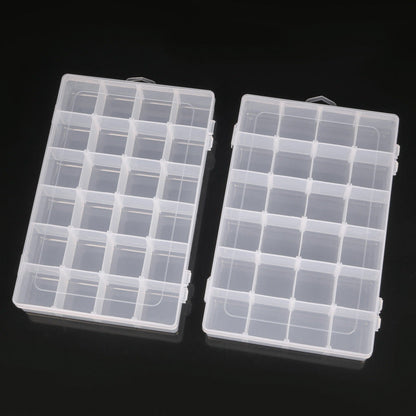 Adjustable Storage Organizer with Compartments – Transparent