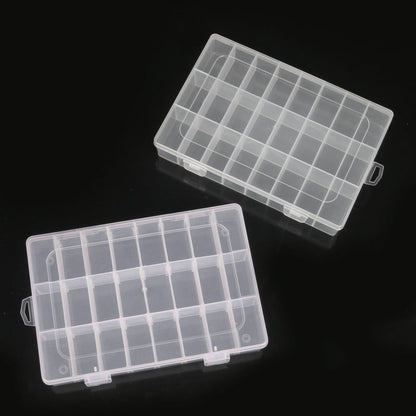 Storage Box with Adjustable Compartments – Transparent