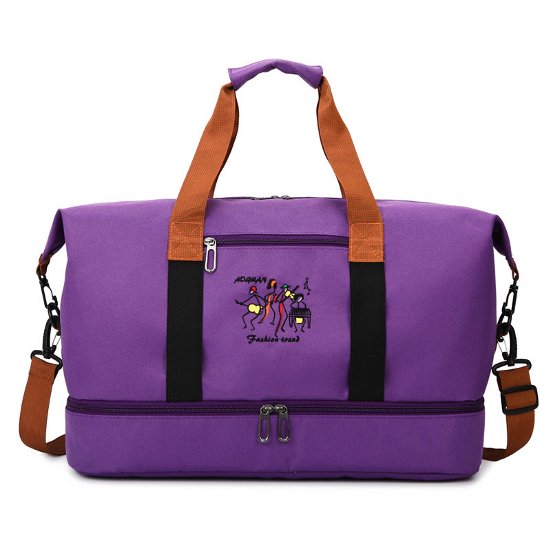 Versatile Travel Duffel Bag for Adventurous Journeys – Purple