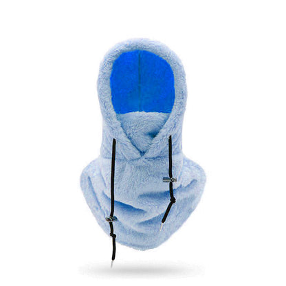 Fleece Hood for Outdoor Activities – Blue