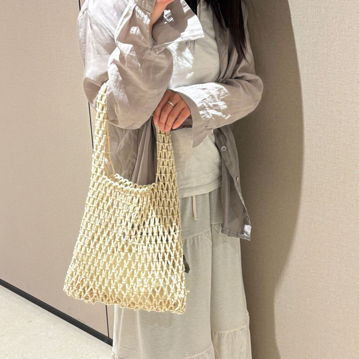Lightweight Mesh Tote Bag