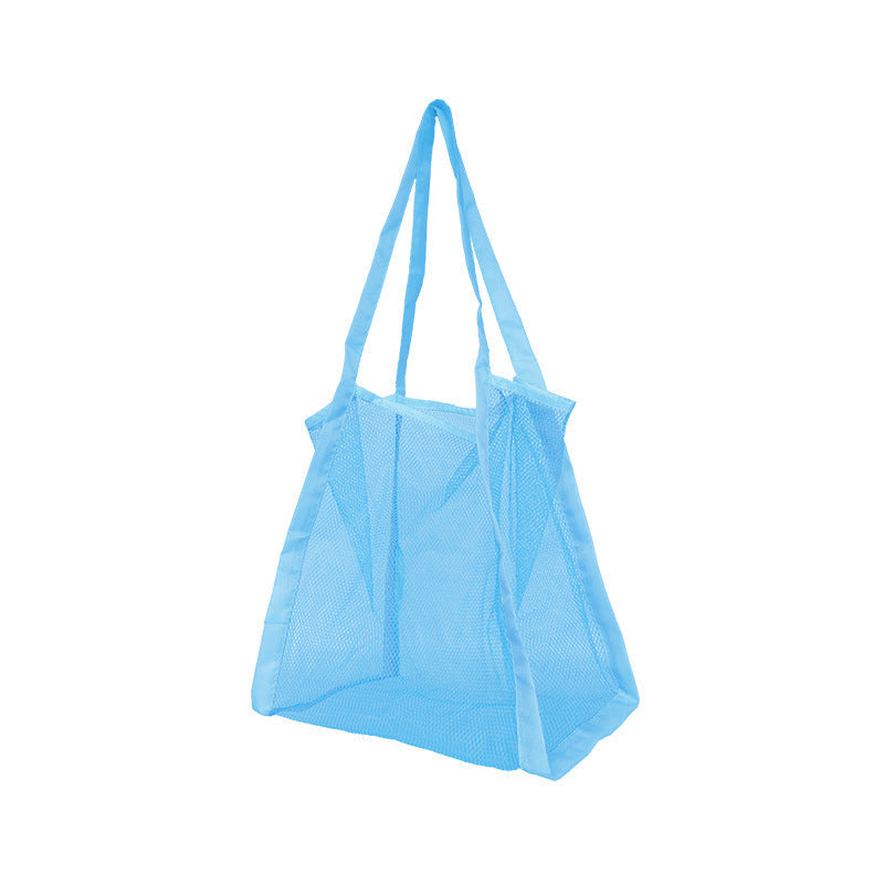 Lightweight Mesh Tote Bag – Blue