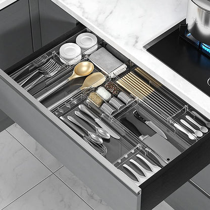 Cutlery Organizer for Kitchen Drawers - Adjustable Design