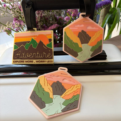 Travel Bag Identifier with Adventure Design