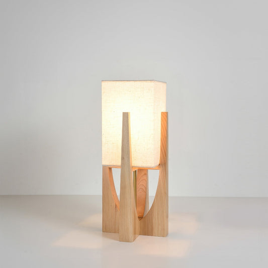 Minimalist Standing Light – Japanese Style Floor Lamp – Wood