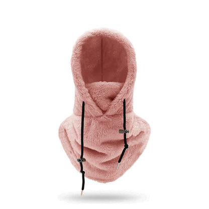 Fleece Hood for Outdoor Activities – Pink