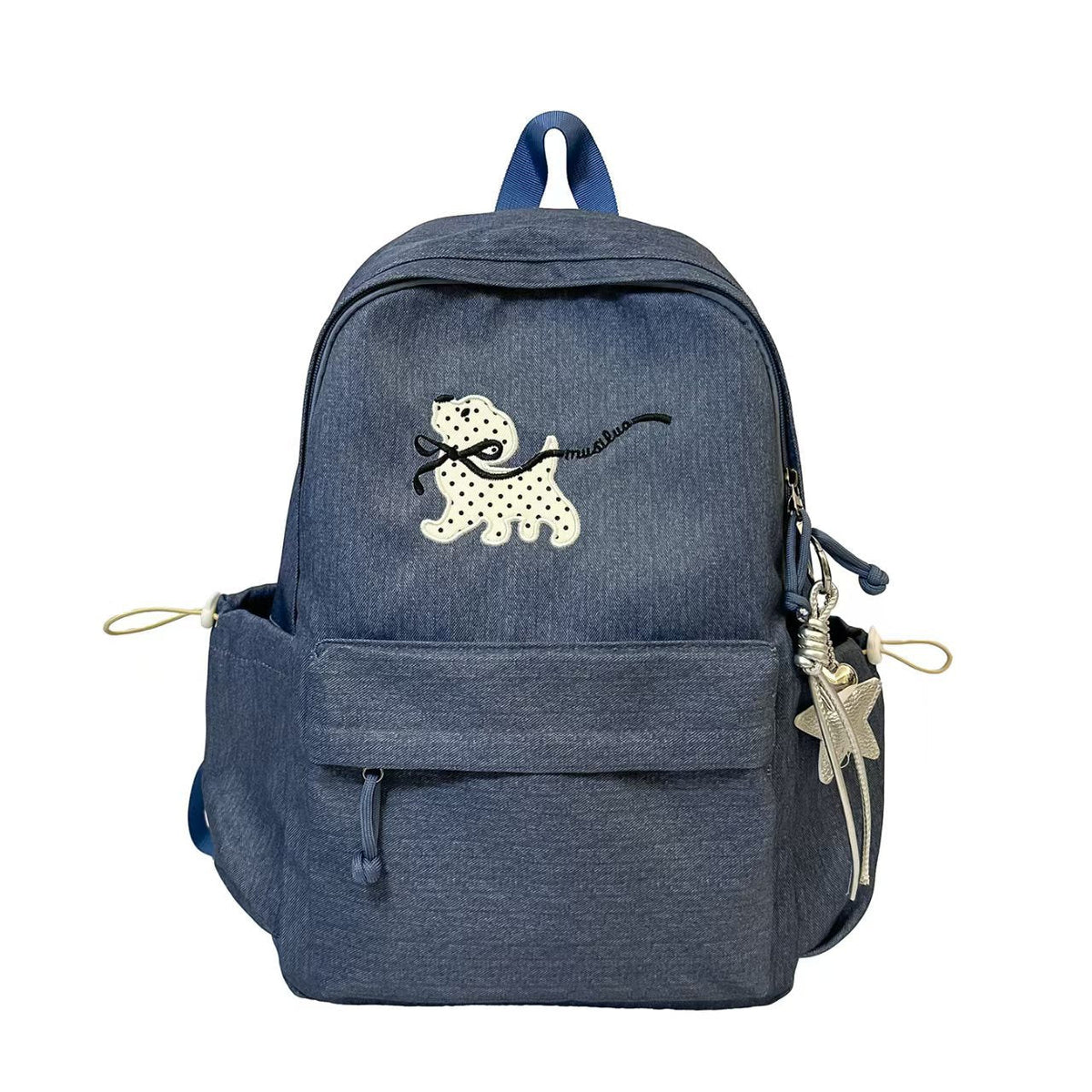 Charming Backpack with Character Design – Dark Blue