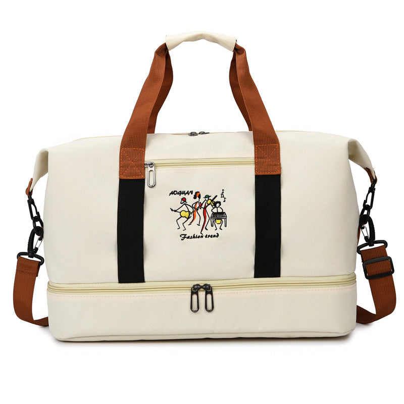 Versatile Travel Duffel Bag for Adventurous Journeys – Off White