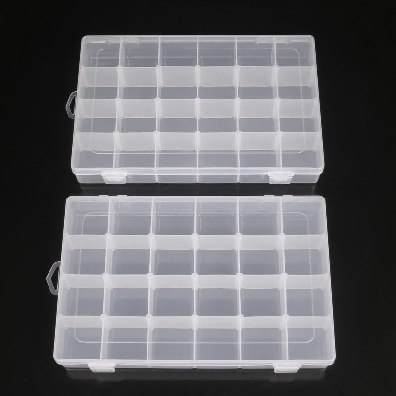 Adjustable Storage Organizer with Compartments – Transparent